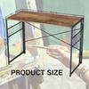 Homy Casa Folding Craft Tables Snap-in Assembly, Portable & Space-Saving Design, Ideal for Sewing, Hobbies & Small Workspaces (Brown, Extra Large) view 2