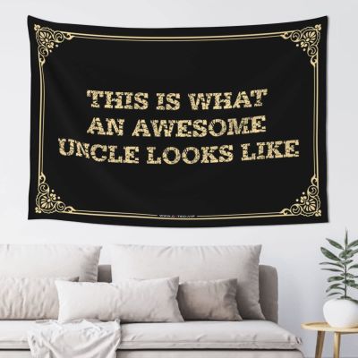 XAGH Tapestrys This Is What An Awesome Uncle Looks Like Tapestyr Tapastry'S Wall Hanging Aesthetic Decor(100X150CM)