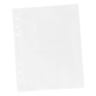 KAILIKETIY Scrapbook Refill Pages Transparent Plastic Sleeves for Protecting Photos Currency and Postcards Material for Scrapbooking Projects