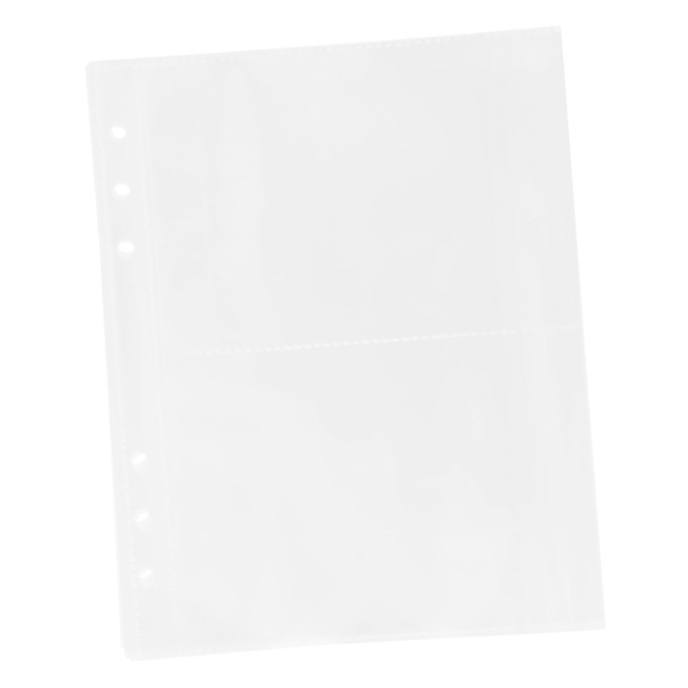 KAILIKETIY Scrapbook Refill Pages Transparent Plastic Sleeves for Protecting Photos Currency and Postcards Material for Scrapbooking Projects