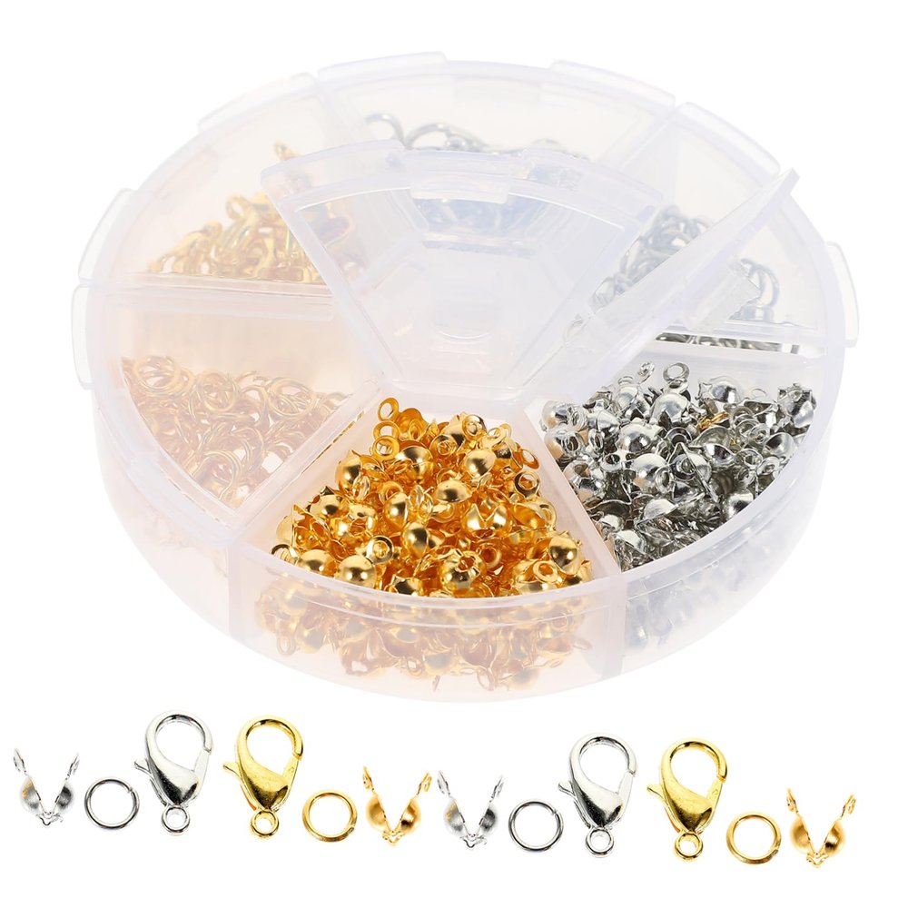 HOMSFOU DIY Jewelry Making Kit Lobster Clasp Set Clips for Bracelets Delicate Lobster Clasp Set Smooth Surface