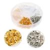 HOMSFOU DIY Jewelry Making Kit Lobster Clasp Set Clips for Bracelets Delicate Lobster Clasp Set Smooth Surface view 3
