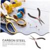 GARVALON 2pcs Jewelry Pliers Round Nose and Flat Nose for Jewelry Making Crafts Construction Precision Cutting Edges Multi-functional Use view 2