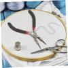 GARVALON 2pcs Jewelry Pliers Round Nose and Flat Nose for Jewelry Making Crafts Construction Precision Cutting Edges Multi-functional Use view 3