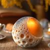 Set of 4 Silicone Sphere Moon Candle Molds, Moon Ball Candle Molds, Resin Casting Silicone Molds for DIY Candle Making, Epoxy Resin Craft, Soap, Clay, Candle Wax Casting, Home Gothic Halloween Decor view 3