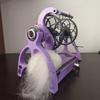 Adjustable Speed Wool Yarn Winding Machine, 12v Yarn Spinning Wheel, Max Speed 800rpm/Min, Modular Design, Easy to Disassemble, 4 Ounce Capacity, for Yarn Weaving, Blending Roving,Pink view 1