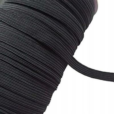 100 Yards Black 1/4 inch Braided Elastic Band Trim Fabric