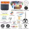 ASWRTYJO 226 Piece Handmade Fabric Sewing Bag Colored Thread Multi-Functional Sewing Box Set view 2