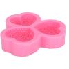 3-Cavity Heart Shaped Flower Silicone Mold, Easy to Clean, DIY Cake Mold for Cake Decoration, Hand Made Soap, Aromatherapy Plaster view 1