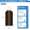 AMOHilos Heavy Duty Bonded Nylon 66 Sewing Thread 210D/3 T70#69 1500 Yards for Canvas Furniture Upholstery Leather Goods Automotive Leather Footwear Outdoors(688,210D/3) view 2