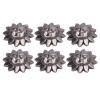 20mm 100 Sets Rivets Screws, Chicago Screws Button Leather Rivet Sun Face with 4.5mm Crossed for Leather Collar, Belt, Handbag, Metal Button DIY view 2