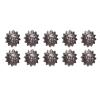 20mm 100 Sets Rivets Screws, Chicago Screws Button Leather Rivet Sun Face with 4.5mm Crossed for Leather Collar, Belt, Handbag, Metal Button DIY view 4
