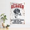 PLOWS Funny Bar Decor Keep Gate Closed No Matter What The Saint Bernard Say Tapestry Aesthetic Wall Decor Stuff For Boys Room(75X100CM) view 1