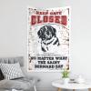 PLOWS Funny Bar Decor Keep Gate Closed No Matter What The Saint Bernard Say Tapestry Aesthetic Wall Decor Stuff For Boys Room(75X100CM) view 4