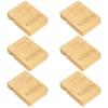 6 Handcrafted Wooden Stands for Needlework and Embroidery, Dual Slot System, Natural Wood Finish, Includes Phone Holder, 3.15 X 2.36 X 0.71 Inches view 1