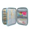 ASWRTYJO Crochet Hooks Set Needles Weave Knitting Needles Hook Kit Sewing Tools Gauge Scissors Knit with Storage Bag(E) view 4
