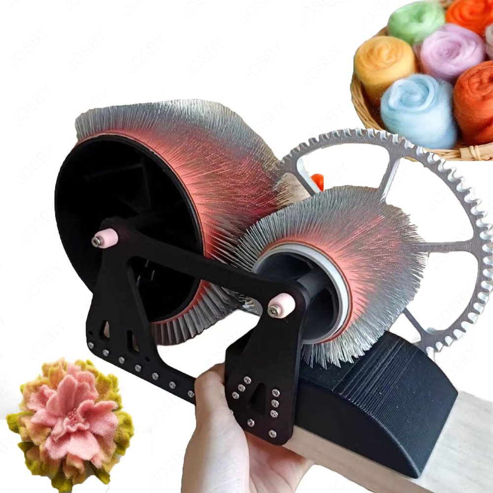 SXXZYAZJ Hand-Cranked Wool Combing Machine, Wool Felt Color Mixer, Colour Mixing Machine,for DIY Handmade