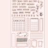 Card Making Supplies,Stamps for Crafting,11x16cm Spanish Word Planner Week Calendar Transparent Silicone Stamp Seal Sheet for Scrapbooking Photo Album Decoration view 2