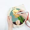 Zhenqing Lily Flower Punch Needle Embroidery Kit | 29x29cm Botanical Design with Hoop & Tools | DIY 3D Textured Wall Art for Beginners(Z95095C) view 2