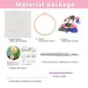 Zhenqing Lily Flower Punch Needle Embroidery Kit | 29x29cm Botanical Design with Hoop & Tools | DIY 3D Textured Wall Art for Beginners(Z95095C) view 4