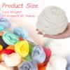 PATIKIL Wool Roving Yarn, 80G/2.82OZ Soft Felting Wool Pure Chunky Roving Yarn Bulk for Needle Felting Knitting Blanket Spinning Weaving DIY Craft, White view 2