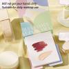 Nurnesy 200 Disposable Nail Art Cosmetic Palette Paper Makeup Mixing Sheets 2 Sticks for Beauty Nail Salon Home Use view 2