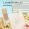 Nurnesy 200 Disposable Nail Art Cosmetic Palette Paper Makeup Mixing Sheets 2 Sticks for Beauty Nail Salon Home Use view 3
