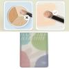 Nurnesy 200 Disposable Nail Art Cosmetic Palette Paper Makeup Mixing Sheets 2 Sticks for Beauty Nail Salon Home Use view 4