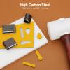 Grcfumo 18Pcs Leather Cutter Punch, High Carbon Steel Leather Hole Punch Set, Assorted Shape Hollow Punch Cutter for Fabric Clay DIY Belt view 2