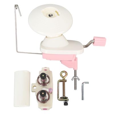 Manual Yarn Winder | Dual Head Thread Guide for 8 Strands / 150g Capacity | Hand Crank Yarn Ball Winder for Knitting/Crocheting