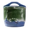 YLFFFZZZ Chinese Ceramic Rice Bucket, Ceramic Rice Cylinder with Lid, Cereal Ceramic Rice jar, Ceramic Rice Container, with Tassel Design, for Beans view 1