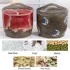 YLFFFZZZ Chinese Ceramic Rice Bucket, Ceramic Rice Cylinder with Lid, Cereal Ceramic Rice jar, Ceramic Rice Container, with Tassel Design, for Beans view 2