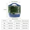 YLFFFZZZ Chinese Ceramic Rice Bucket, Ceramic Rice Cylinder with Lid, Cereal Ceramic Rice jar, Ceramic Rice Container, with Tassel Design, for Beans view 4