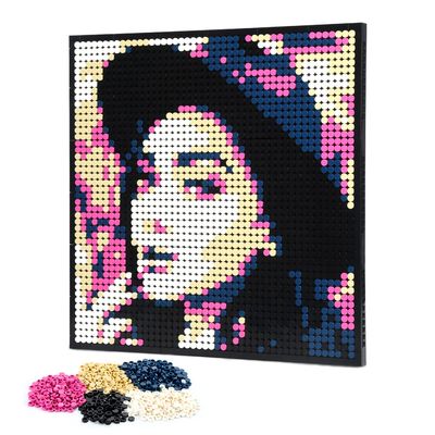 Amalia Personalized Mosaic Portrait Custom Building Kit Pixel Great Wall Art Decoration Customized Your Own Photo Picture-Fascinatic(L/15.1"x15.1")