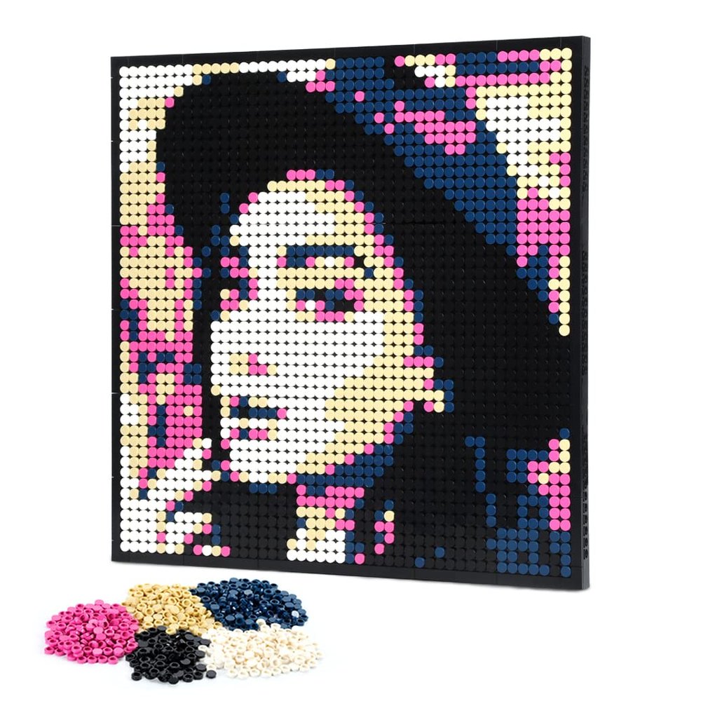 Amalia Personalized Mosaic Portrait Custom Building Kit Pixel Great Wall Art Decoration Customized Your Own Photo Picture-Fascinatic(L/15.1"x15.1")