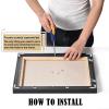 Easthope 20x30 Assembled Aluminum Floater Canvas Frame for 0.6-0.9" Stretched Canvas,Vertical & Horizontal Hanging, 1PCS view 2