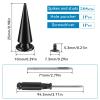 50sets Spikes and Studs Kit,10x25mm Black Cone Clothing Spike Stud Rivet with Tool for Clothes Crafts view 2
