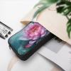 DWVTFSM Peach Water Lily Flower Pencil Case Pen Bag Large Capacity Cute Pencil Pouch Makeup Cosmetic Bag for Women Men view 4