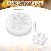 PATIKIL Flower Silicone Moulds, 3D Blooming Floral Chocolate Fondant Mould for DIY Casting Resin Candle Soap Handmade Making Cake Decorating Crafts (White, 4.1x1cm) view 2