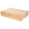 ARTSEWPLY Wooden Storage Box for Artists Multi-Layer Paint Brush Holder Drawers for Easy Organization Portable Beechwood Art Supplies Organizer for Outdoor Sketching view 1