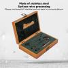 Dam Skerisi Vintage Solid Wood Sewing Box Kit, 30+Pcs Sewing Tools, Antique Embroidery Scissors Set with Stainless Steel Thimble Needle Case, Christmas Birthday Gift for Sewing Lover, Women, Mom view 3