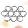 ARTSEWPLY 10pcs Metal Spring Clips for Handbag Backpack Keychain Dog Leash Fasteners for Leather Crafts and Accessories Silver Color view 3