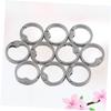 ARTSEWPLY 10pcs Metal Spring Clips for Handbag Backpack Keychain Dog Leash Fasteners for Leather Crafts and Accessories Silver Color view 4