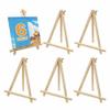 6 Pack 9 Inch Wood Easels, Tripod, Table Top Easels for Painting, Art Craft Painting Easel, Kids Student Tabletop Easels for Painting, Photos Mini Display Tripod view 1