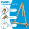 6 Pack 9 Inch Wood Easels, Tripod, Table Top Easels for Painting, Art Craft Painting Easel, Kids Student Tabletop Easels for Painting, Photos Mini Display Tripod view 3