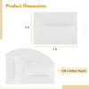 yeeplant 100-Piece Pre-Folded Vellum Jackets, Transparent Paper Wraps for Invitations, 5X7 Wedding and Party Envelopes Set view 4
