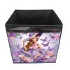 ARTopet DIY Diamond Art Painting Collapsible Storage Box Bins Handles Non-woven Folding Baskets Organizer Household for Organizing Clothing Sheets Books 11x11x11in-Purple Dress Woman view 1