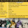 120g Capacity Spinning Wheel Yarn, Yarn Ball Winder, Electric Spinning Machine With Foot switch & 3 Spools, Wool Fibre Twisting, Drum Carder-Adjustable Speed/Forward And Reverse Switching ,Green2 view 3