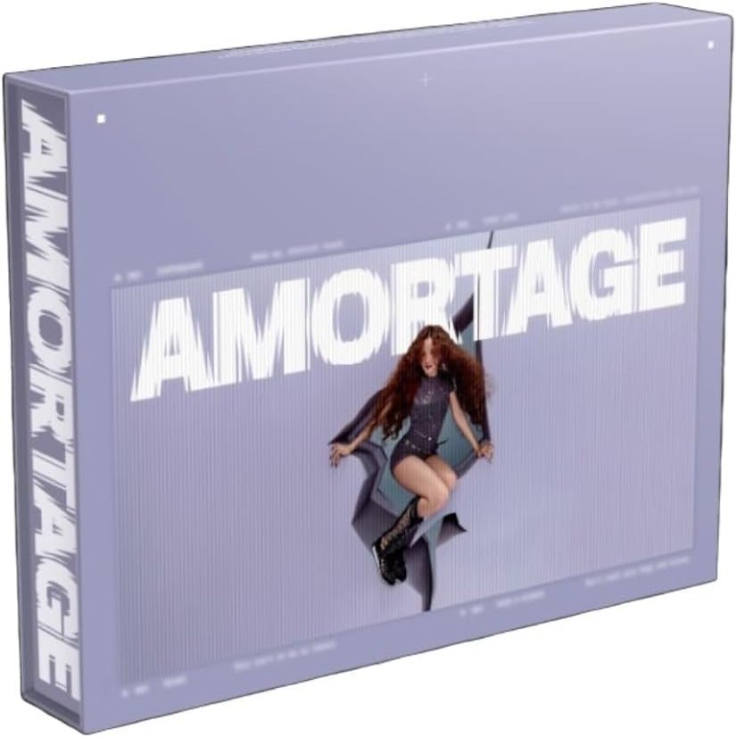 JI-SOO 1st Mini Album [AMORTAGE] (PURPLE) + Extra photocards
