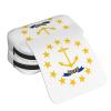 DUWAA Rhode Island State Flag print Pen Pencil Case with Zipper Clear Makeup Color Pouch Cosmetics Bag Multi-Purpose Stationary Bag view 4